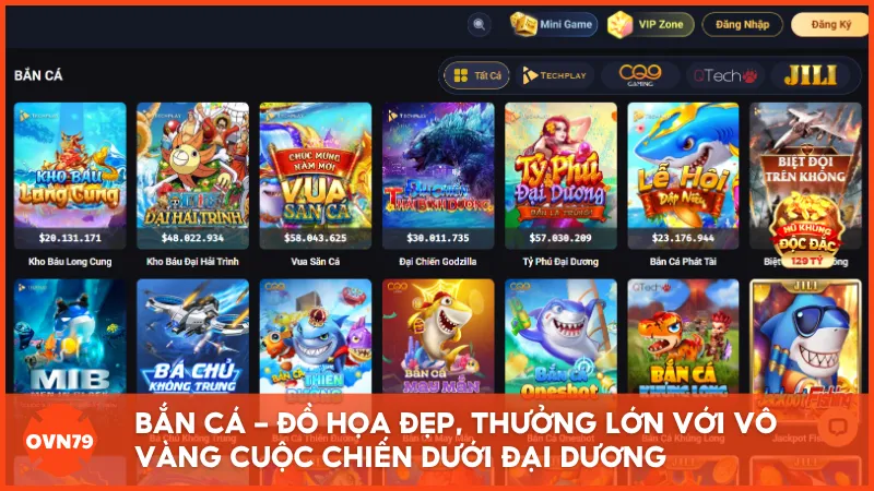 Bắn cá - Đồ họa đẹp, thưởng lớn với vô vàng cuộc chiến dưới đại dương