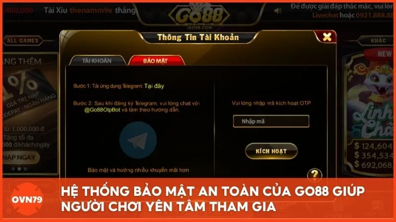 GO88 áp dụng công nghệ mã hóa hiện đại để bảo vệ người chơi