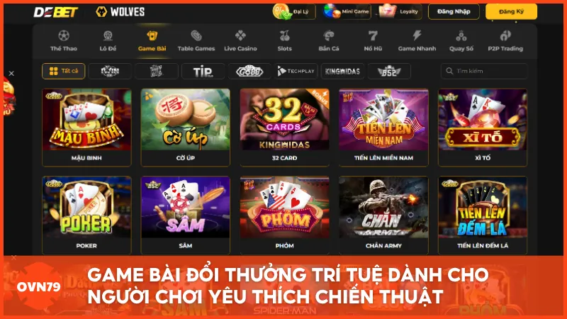 Game bài đổi thưởng trí tuệ dành cho người chơi yêu thích chiến thuật