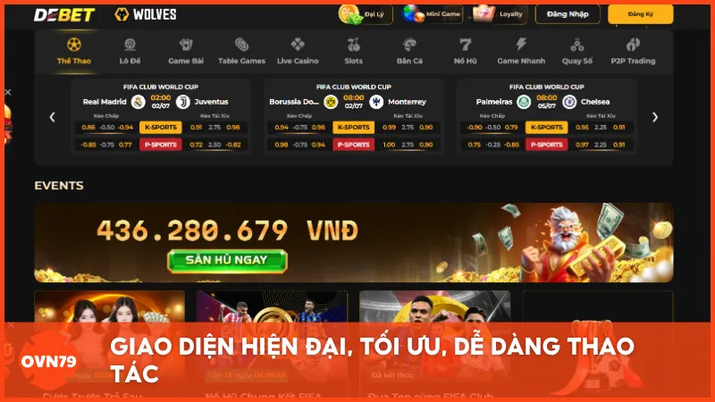 Giao diện hiện đại, tối ưu, dễ dàng thao tác trên cả di động và máy tính