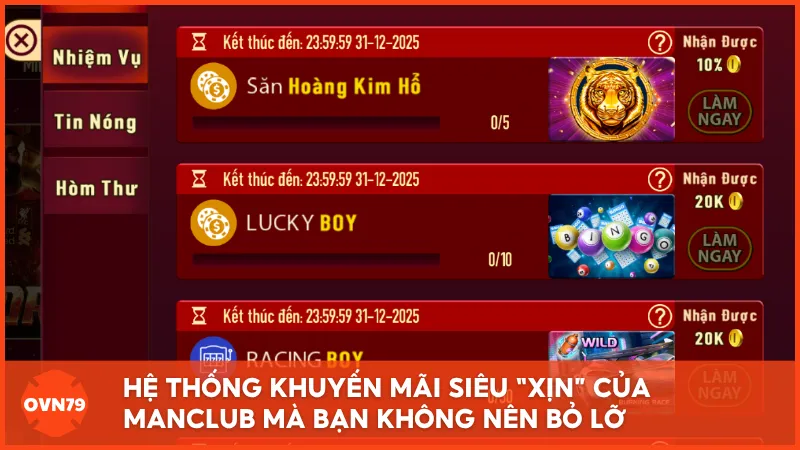 Hệ thống khuyến mãi siêu “xịn” của MANCLUB mà bạn không nên bỏ lỡ