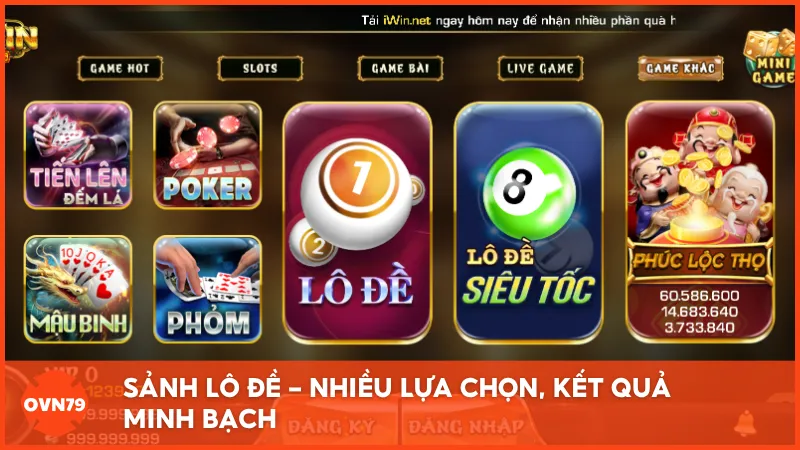 Sảnh lô đề - Nhiều lựa chọn, kết quả minh bạch