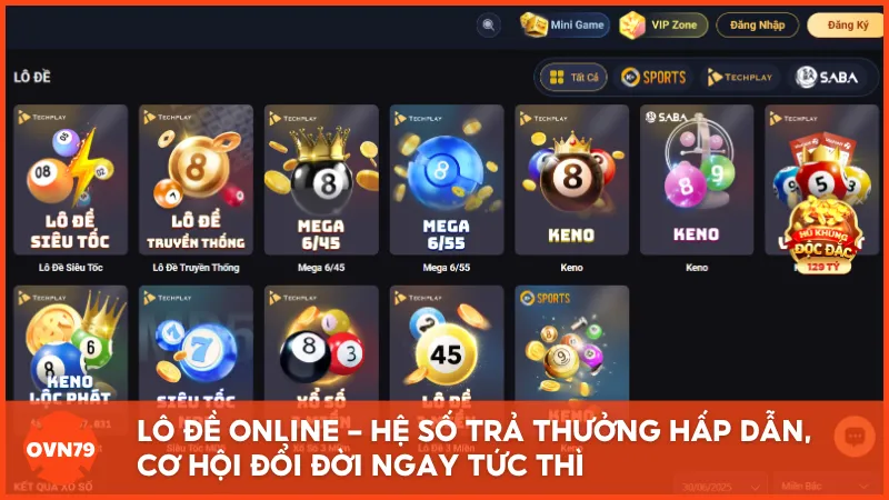 Lô đề online - Hệ số trả thưởng hấp dẫn, cơ hội đổi đời ngay tức thì