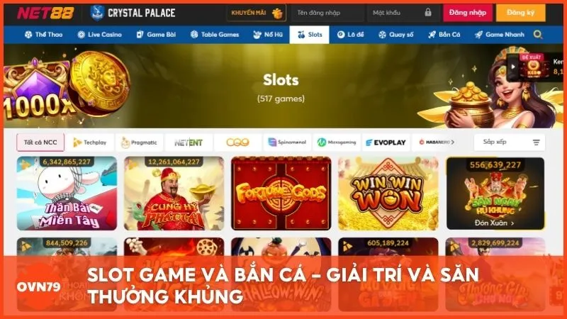Slot game và bắn cá - Giải trí và săn thưởng khủng