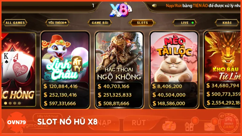 Slot nổ hũ cũng là một trong những sản phẩm đáng trải nghiệm tại cổng game này