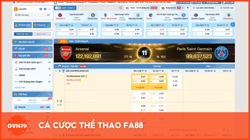 Cá cược thể thao được cổng game phát triển với nhiều bộ môn phong phú