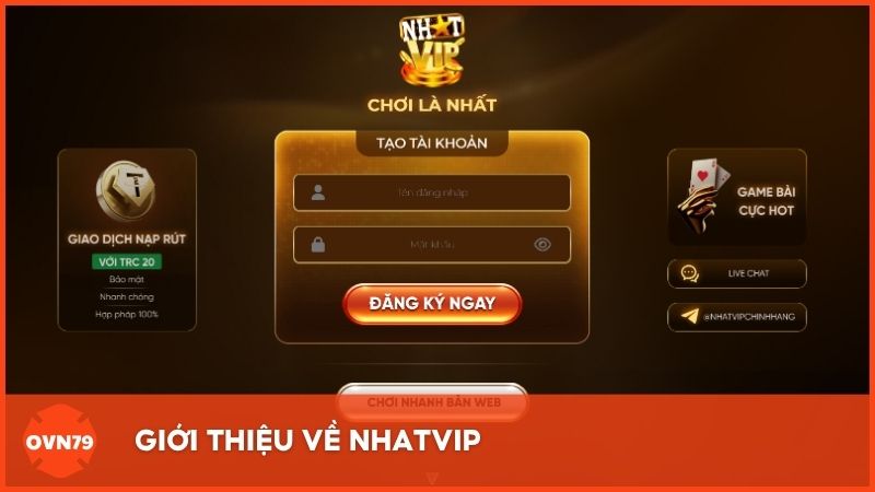 Giới thiệu về Nhatvip – Thiên đường game bài đổi thưởng chất lượng