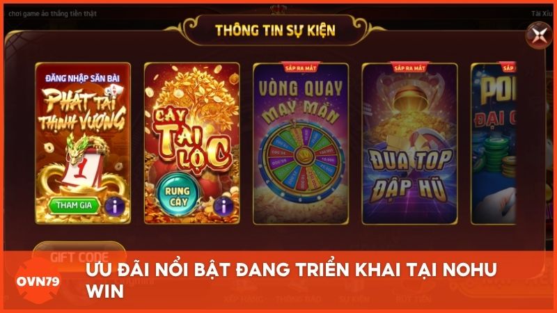 Tổng hợp chương trình ưu đãi nổi bật đang triển khai tại NohuWin