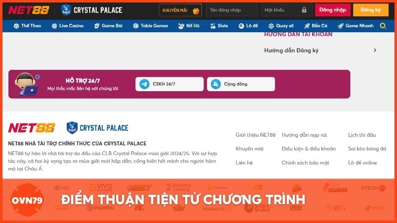 Điểm thuận tiện từ chương trình