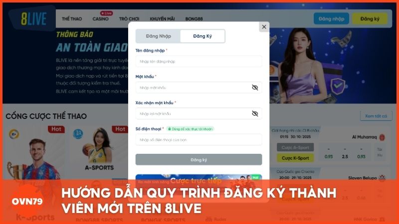Hướng dẫn quy trình đăng ký thành viên mới đơn giản trong 4 bước