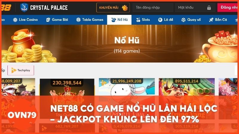 Net88 có game nổ hũ Lân hái lộc - Jackpot khủng lên đến 97%