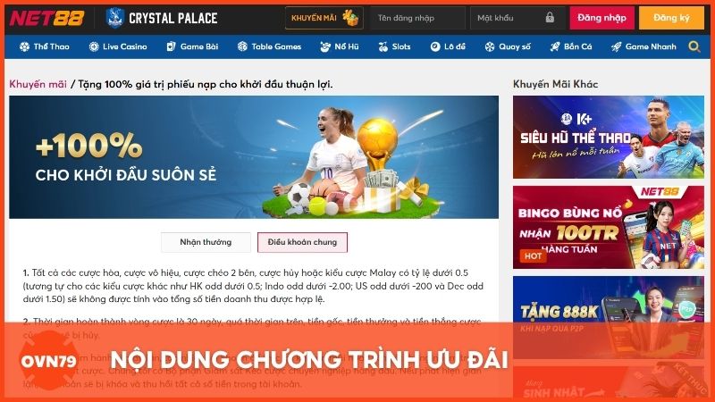 Nội dung chương trình ưu đãi