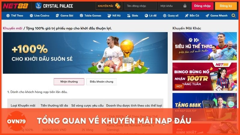 Tổng quan về khuyến mãi nạp đầu