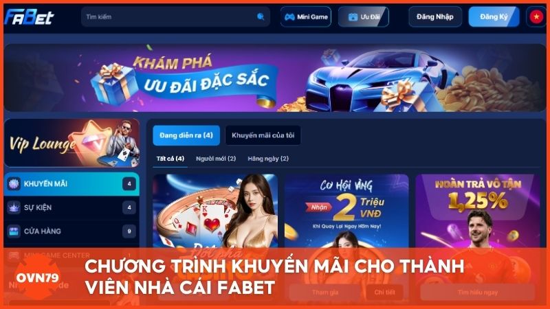 Chương trình khuyến mãi cho thành viên nhà cái