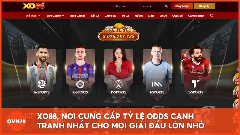 Giao diện bảng kèo trực quan tại trang cá cược bóng đá trực tuyến Xo88, nơi cung cấp tỷ lệ Odds cạnh tranh nhất cho mọi giải đấu lớn nhỏ.