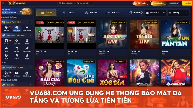 Vua88.com ứng dụng hệ thống bảo mật đa tầng và tường lửa tiên tiến, bảo vệ dữ liệu người dùng an toàn tuyệt đối