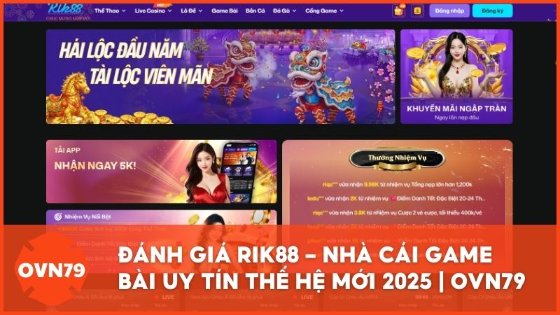 danh gia rik88 game bai the he moi - Rik88 – Đánh Giá Nhà Cái Game Bài Uy Tín Thế Hệ Mới Chuẩn Quốc Tế 2025
