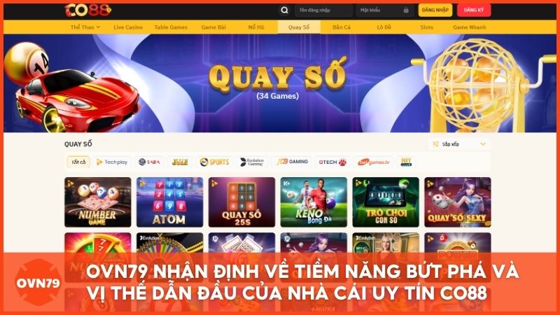Chuyên gia OVN79 nhận định về tiềm năng bứt phá và vị thế dẫn đầu của nhà cái uy tín Co88 trong tương lai