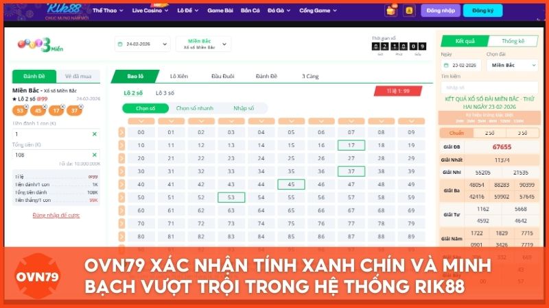 Chuyên gia OVN79 trực tiếp kiểm chứng và đánh giá cao tính "xanh chín", minh bạch trong kết quả trả thưởng tại hệ thống review Rik88