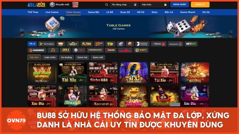 Minh chứng cho sự tin bậy: BU88 sở hữu hệ thống bảo mật đa lớp, xứng danh là nhà cái uy tín được OVN79 khuyên dùng