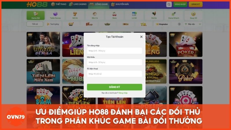 Quy trình đăng ký và nạp rút tại nha cai uy tin Ho88 được tối ưu hóa chỉ với vài bước đơn giản, phù hợp cho cả người mới bắt đầu