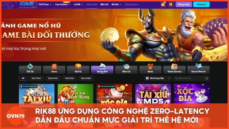 Giao diện hiện đại và nền tảng công nghệ Zero-Latency giúp nhà cái game bài Rik88 tái định nghĩa chuẩn mực giải trí trực tuyến thế hệ mới.