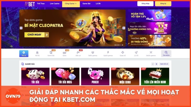 Giải đáp nhanh các thắc mắc về tính pháp lý, phí rút tiền, bảo mật tài khoản và hiệu suất ứng dụng di động của KBET.com