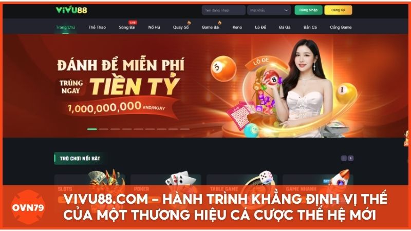 Vivu88.com – Hành trình khẳng định vị thế và sự bứt phá mạnh mẽ của một thương hiệu cá cược thế hệ mới trên bản đồ giải trí trực tuyến 2025.